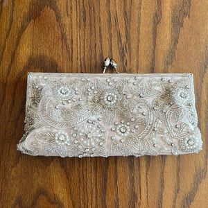 David’s Bridal beaded clutch